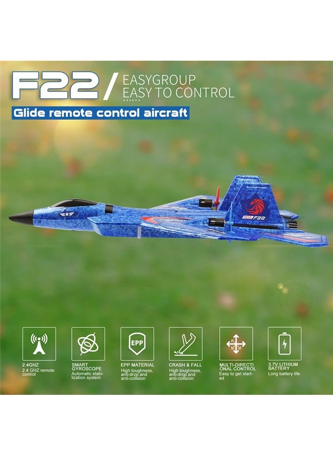 Beauenty F22 RC Airplane Fighter Ready to Fly, 2.4Ghz 2 Channel Remote Control Plane, RC Airplanes Toy for Boys Girls Kids Beginners - Image 3